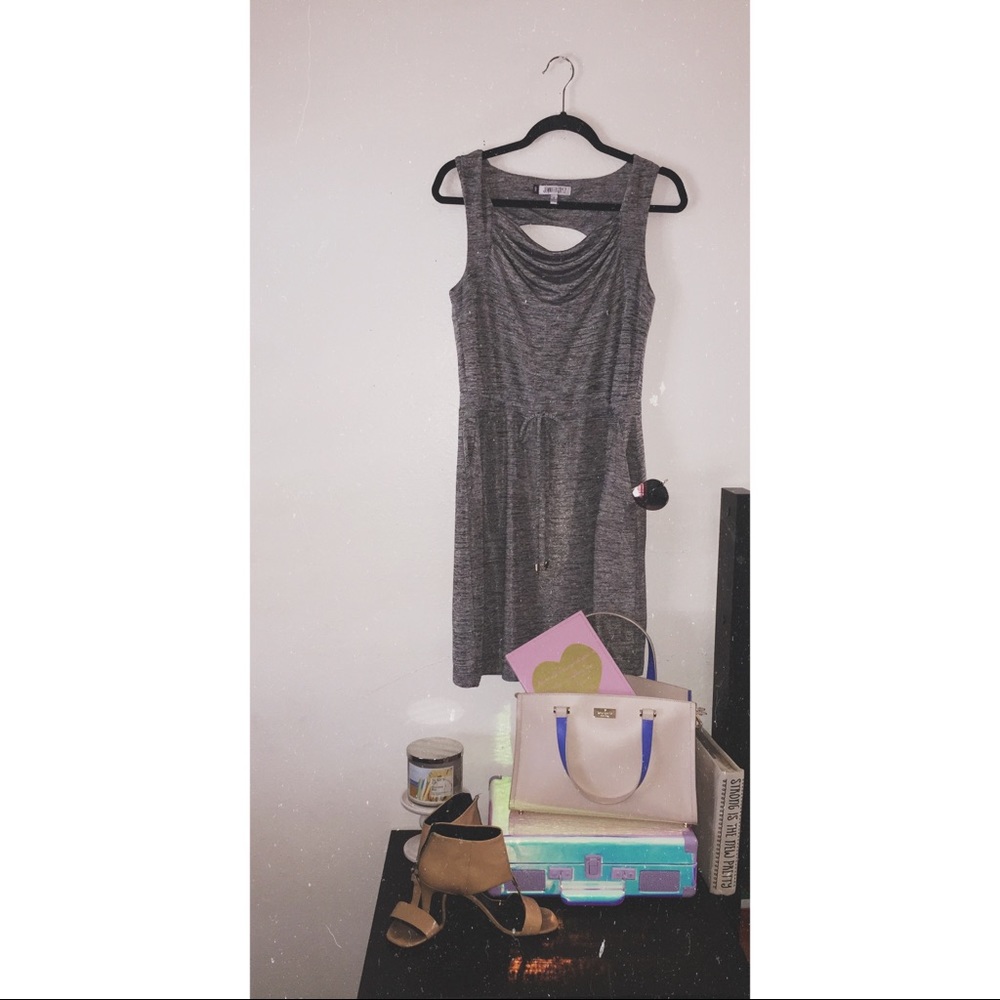 Gray JLo dress